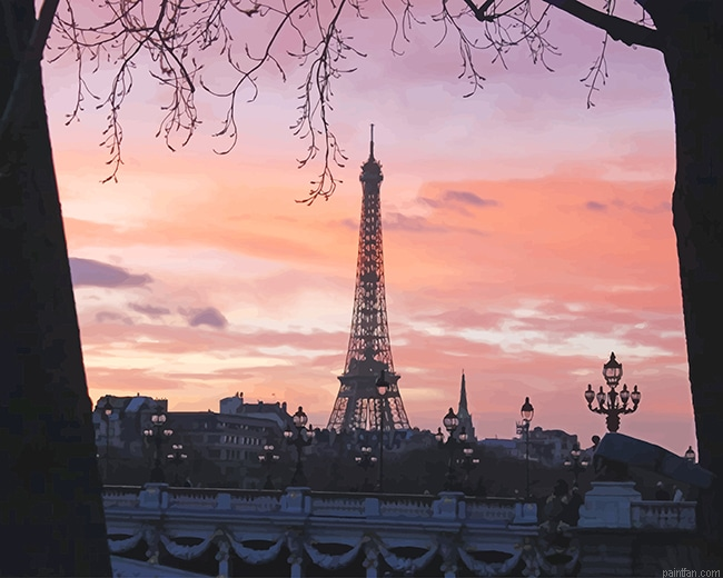Eiffel Tower Paris France New Paint By Numbers.png
