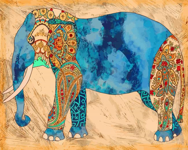 Elephant Art Paint By Number.png