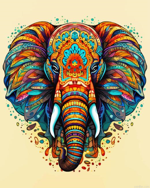 Elephant Mandala Paint By Numbers.png