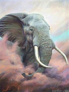 Elephants In Sand Paint By Numbers.png