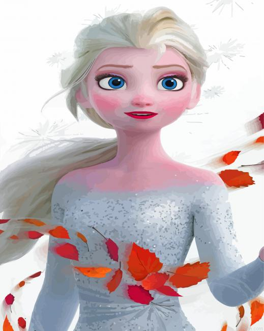 Elsa Frozen Paint By Numbers.png