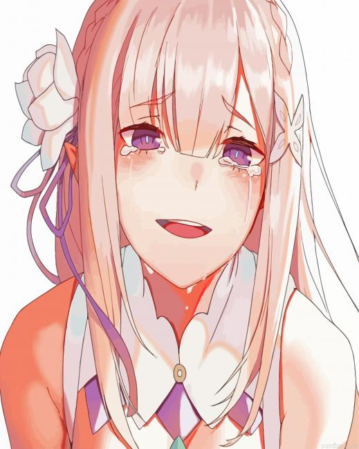 Emilia Crying Re Zero Paint By Numbers.png