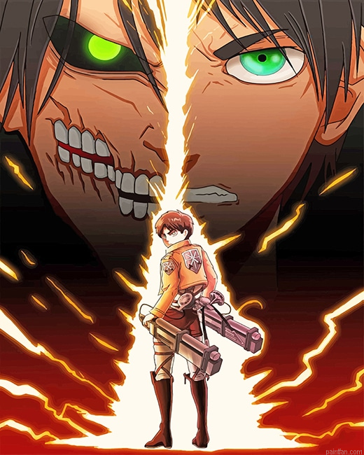 Eren Anime Attack On Titan New Paint By Numbers.png