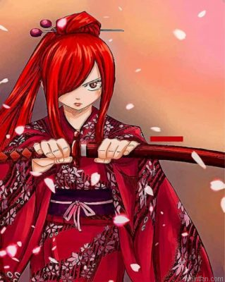 Erza Scarlet Fairy Tail Paint By Numbers.png