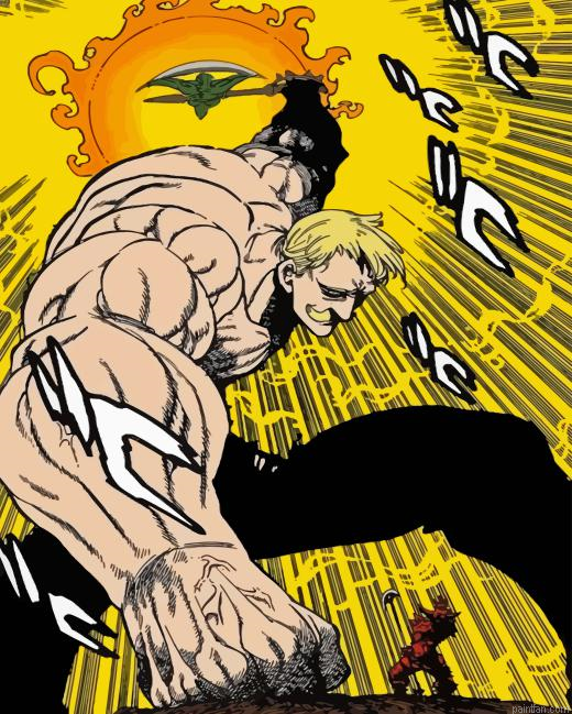 Escanor Anime Character Paint By Numbers.png