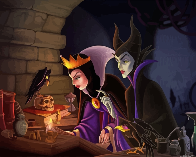Evil Queen And Maleficent Paint By Number.png