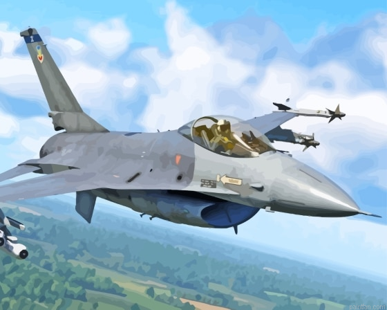 F16 Fighting Falcon Paint By Numbers.png