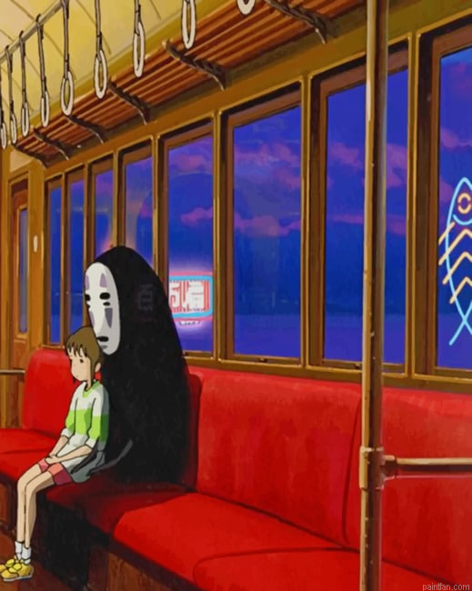 Faceless And Chihiro Spirited Away New Paint By Numbers.png