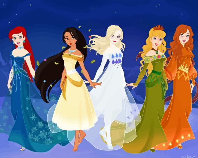 Fairytale Princesses Paint By Numbers.png