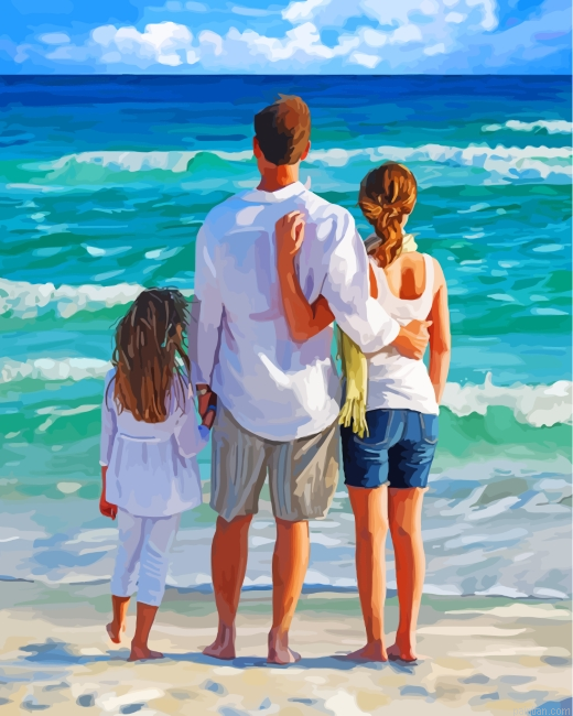 Family On The Beach Paint By Number.png
