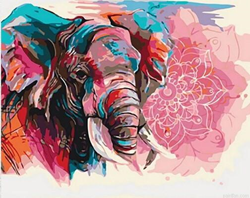 Fantastic Elephant Paint By Numbers.png