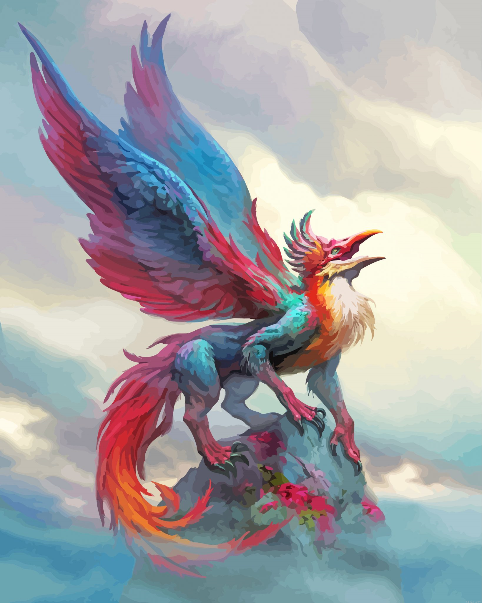 Fantastic Griffin Paint By Number.png