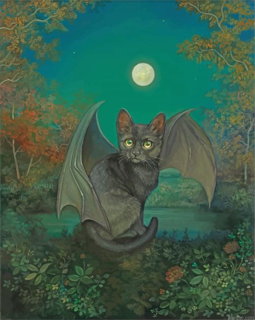 Fantasy Bat Cat Paint By Number.png