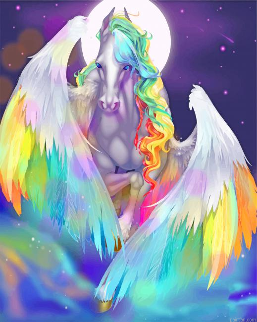 Fantasy Colorful Horse Paint By Number.png