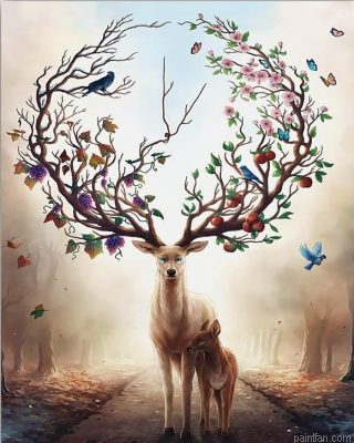 Fantasy Deer Paint By Numbers.png