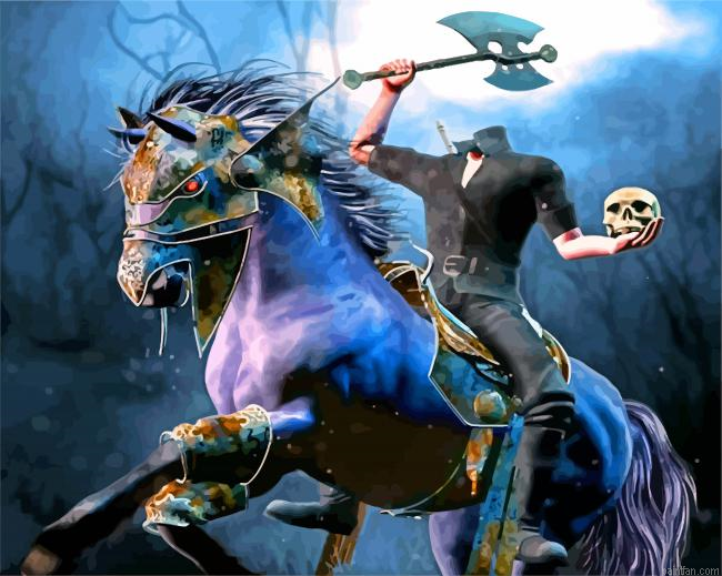 Fantasy Headless Horseman Paint By Numbers.png