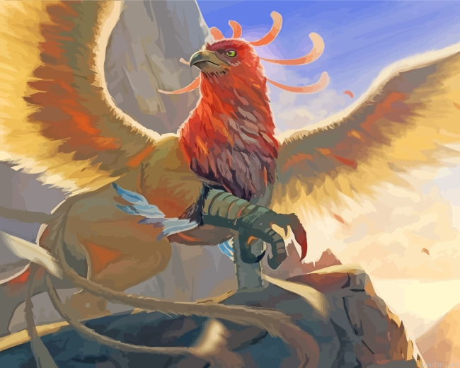 Fantasy Retaliator Griffin Paint By Number.png