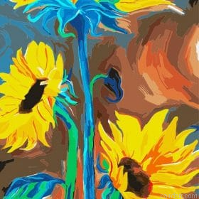 Fantasy Sunflower Paint By Numbers.png