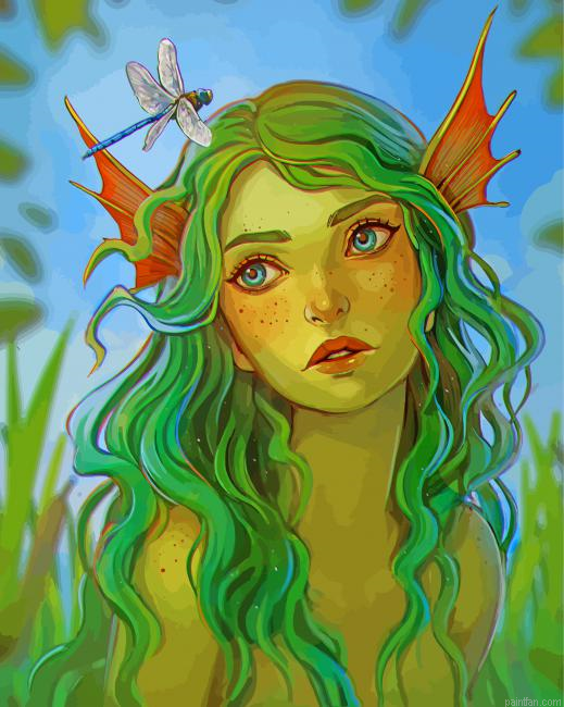 Fantasy Water Nymph Paint By Number.png