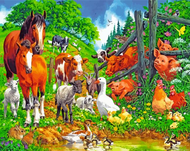 Farm Animals Paint By Number.png