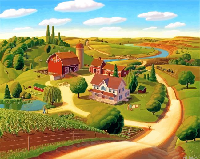 Farm Landscape Paint By Number.png