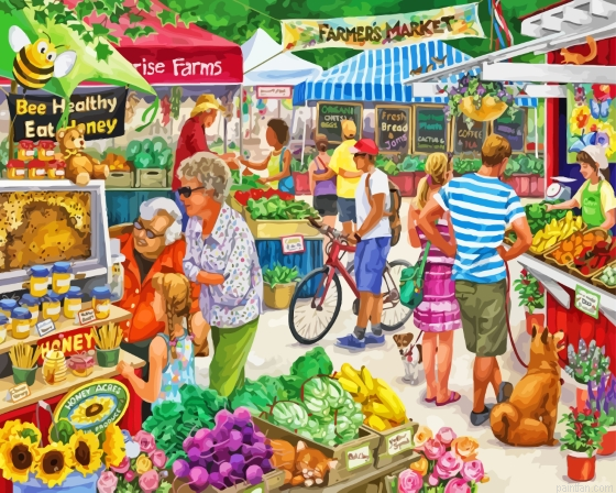 Farm Market Town Paint By Numbers.png