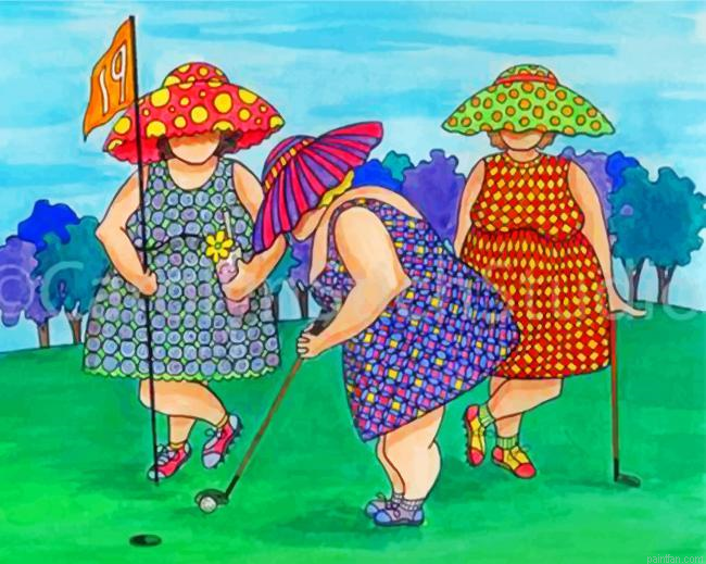 Fat Ladies In Golf Paint By Number.png