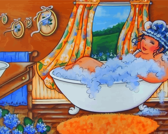 Fat Lady Showering Paint By Number.png