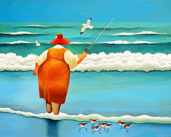 Fat Woman Fishing Paint By Number.png