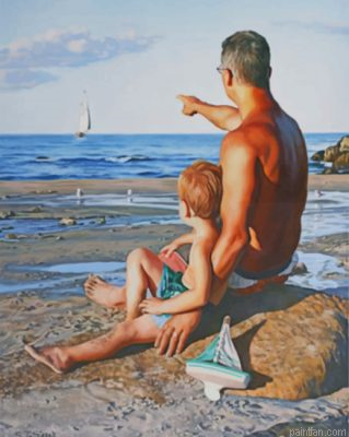 Father And Son Enjoying The Summer Paint By Number.png