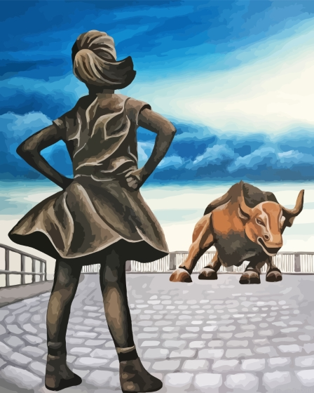 Fearless Girl And Bull Paint By Numbers.png