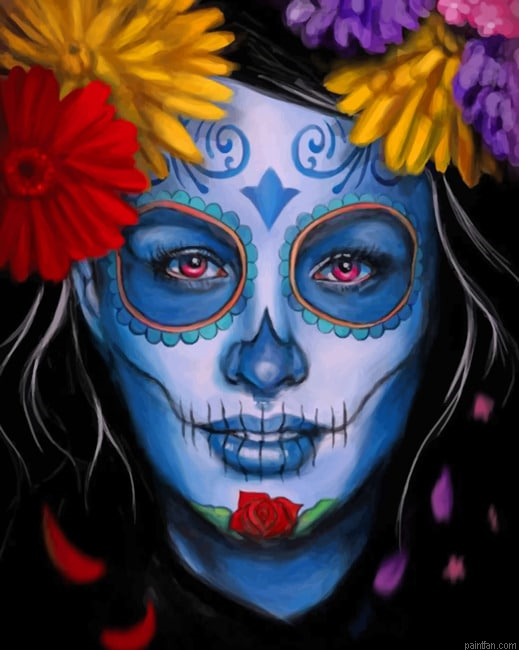 Female Sugar Skull New Paint By Numbers.png