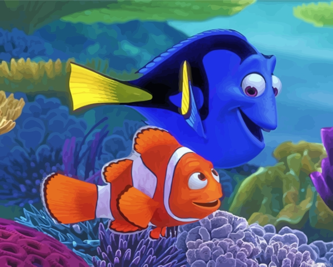 Finding Nemo And Dory Paint By Number.png