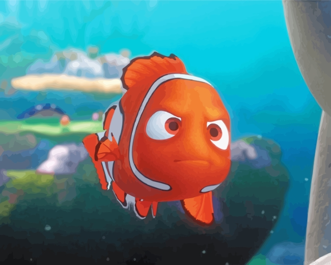 Finding Nemo Touching The Boat Paint By Number.png