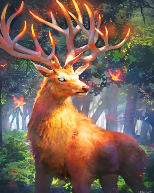 Fire Stag Paint By Number.png