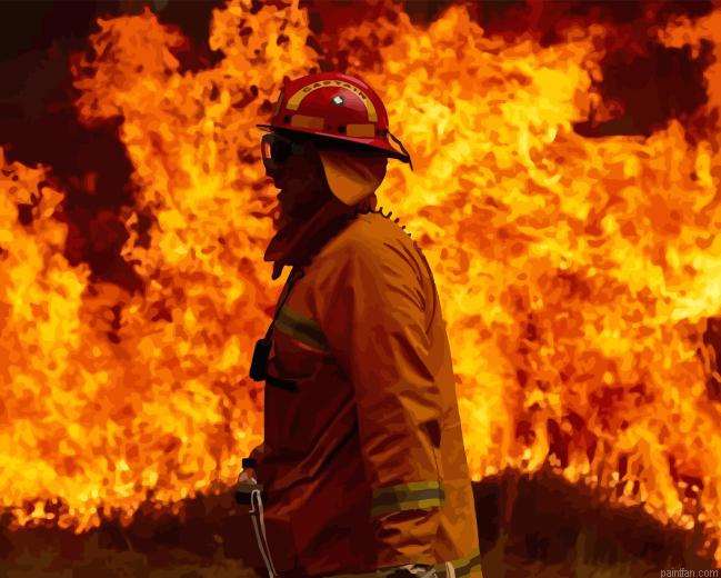 Fireman Fighting Fire Paint By Numbers.png
