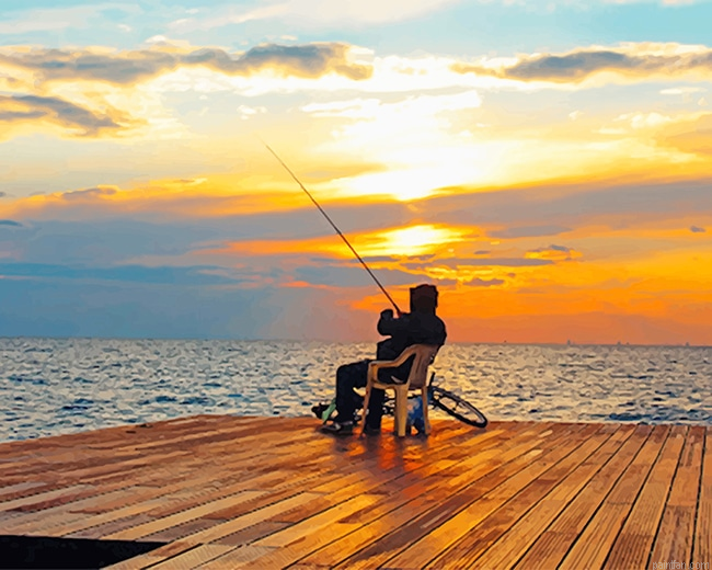 Fisherman Sunset New Paint By Numbers.png