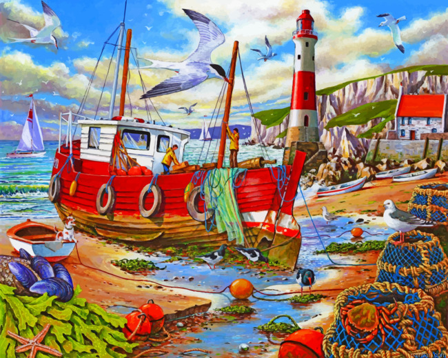 Fishing Boat Paint By Numbers.png