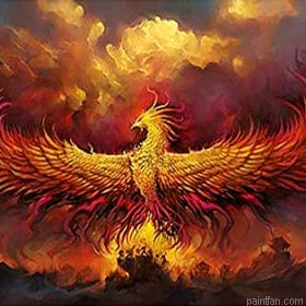 Flamed Phoenix Paint By Numbers.png