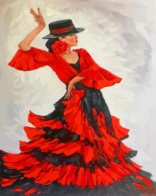 Flamenco Dancer Paint By Number.png
