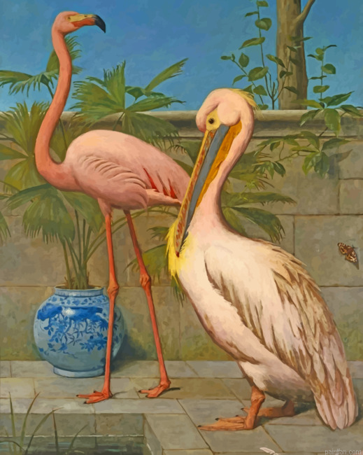 Flamingo And Pelican Paint By Numbers.png