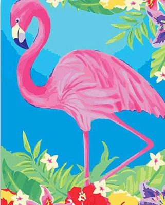 Flamingo Art Paint By Numbers.png