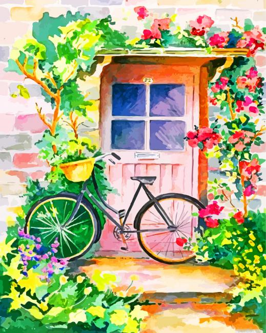 Floral Door Paint By Number.png