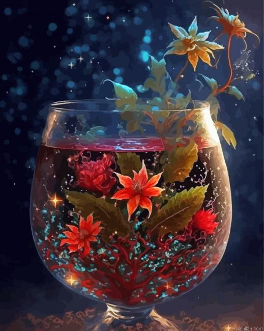 Floral Glass Cup Paint By Numbers.png