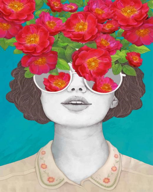 Floral Glasses Art New Paint By Numbers.png