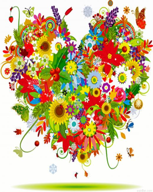 Floral Heart Paint By Number.png
