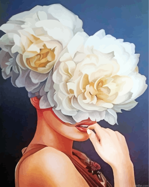Floral Lady Paint By Number.png