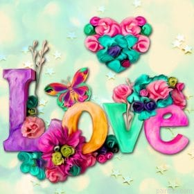 Floral Love Shape Paint By Numbers.png