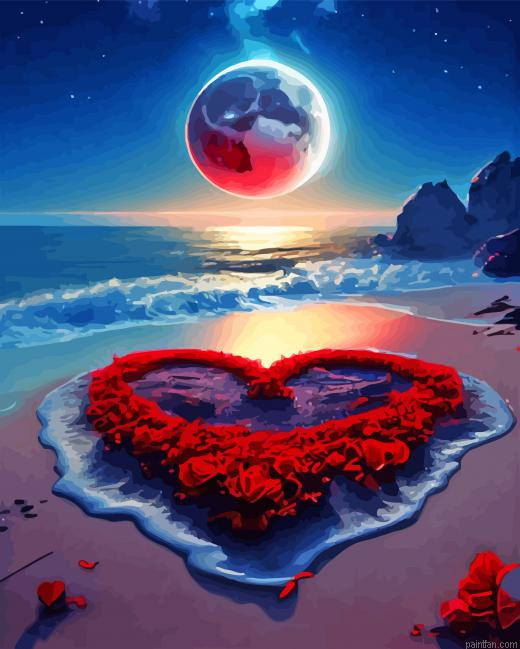 Floral Red Heart Paint By Numbers.png