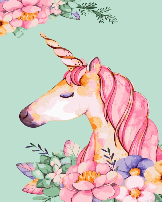 Floral Unicorn Paint By Numbers.png
